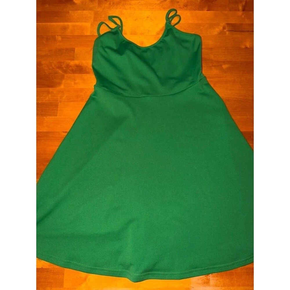 Women’s Green Spaghetti Strap A-line SHEIN Dress Size Meium
